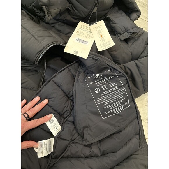 SAVE THE DUCK Black Dorothy Quilted Removable Hood Puffer Jacket NWT Size 5 L/XL - Picture 11 of 12